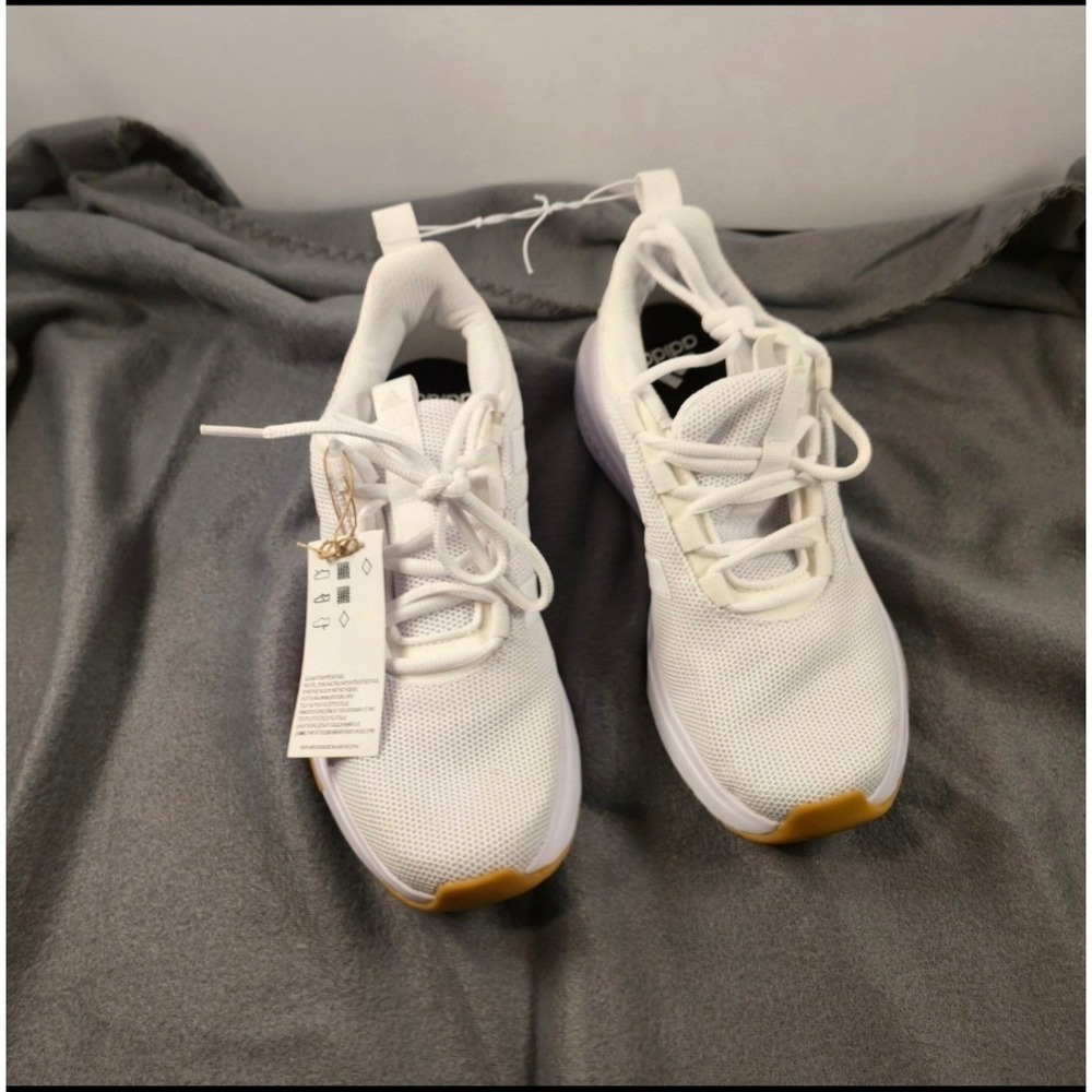Adidas Racer TR23‎ White Gum Running Shoes Sneakers IF3330 Mens 5.5 Womens 7 NEW - Picture 2 of 8